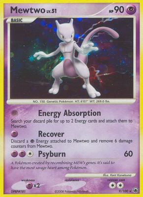 Mewtwo card from Majestic Dawn