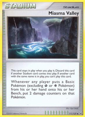 Miasma Valley card from Platinum