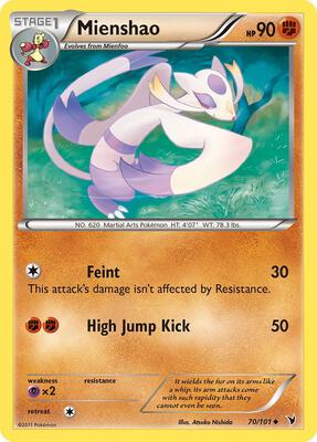 Mienshao card from Noble Victories