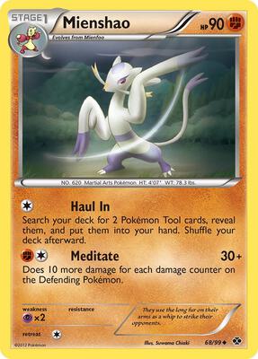 Mienshao card from Next Destinies