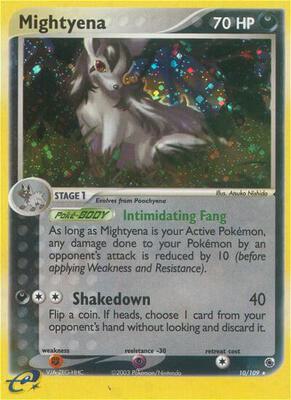 Mightyena - 10/109 card from EX Ruby and Sapphire