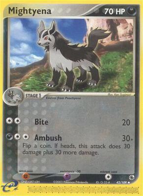 Mightyena - 42/109 card from EX Ruby and Sapphire