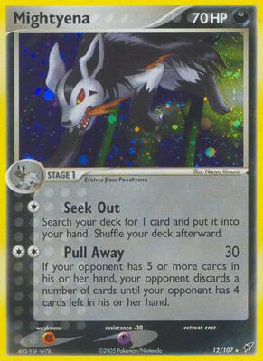 Mightyena card from EX Deoxys