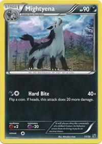 Mightyena card from Kalos Starter Set
