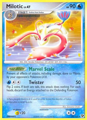 Milotic card from Great Encounters