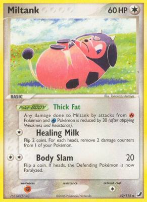Miltank card from EX Unseen Forces