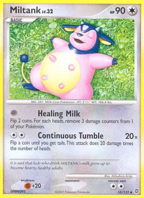 Miltank card from Secret Wonders