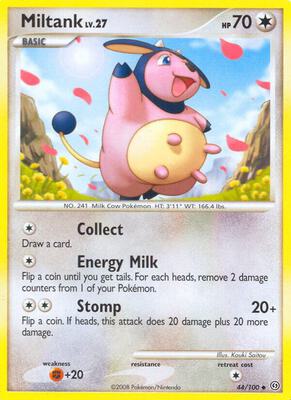 Miltank card from Stormfront
