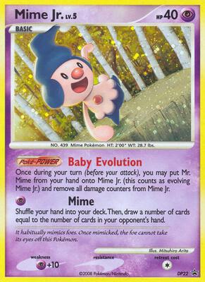 Mime Jr. - DP22 card from Diamond and Pearl Promos