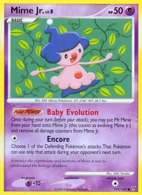 Mime Jr. card from Supreme Victors