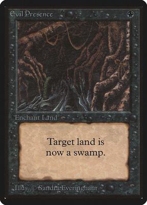 Evil Presence card from Beta Edition