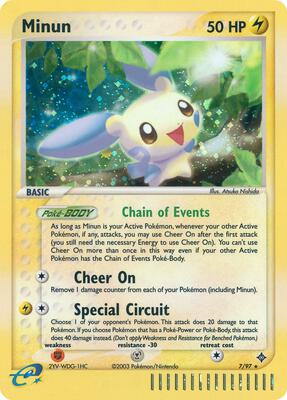 Minun card from EX Dragon