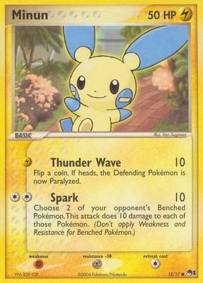 Minun card from POP Series 1