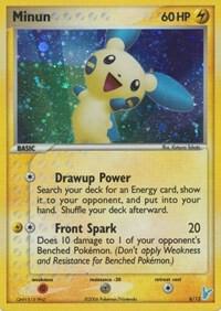 Minun card from EX Trainer Kit 2: Plusle & Minun