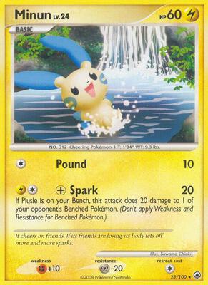 Minun card from Majestic Dawn