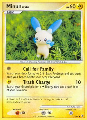 Minun card from Supreme Victors