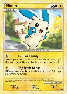 Minun card from Unleashed