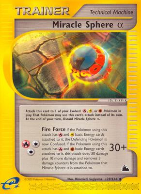 Miracle Sphere Alpha card from Skyridge