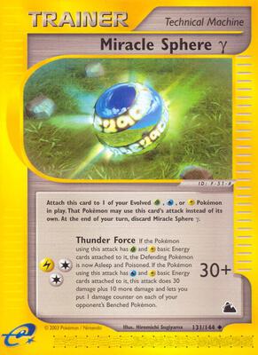 Miracle Sphere Gamma card from Skyridge