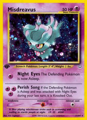Misdreavus card from Neo Revelation