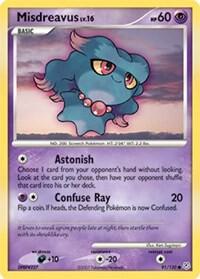 Misdreavus card from Diamond and Pearl