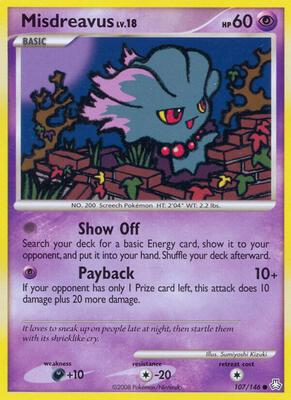 Misdreavus card from Legends Awakened