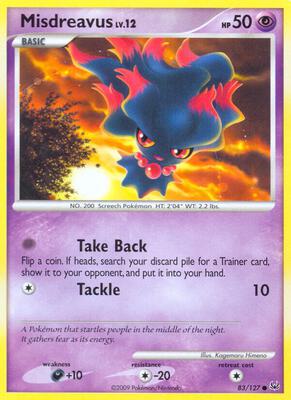 Misdreavus card from Platinum
