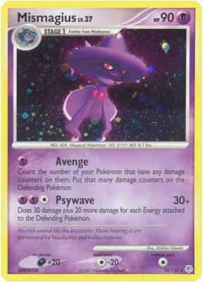 Mismagius card from Diamond and Pearl