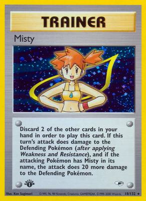 Misty (18) card from Gym Heroes