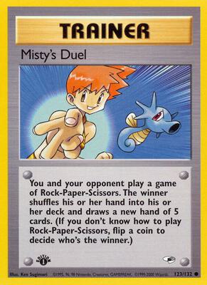 Misty's Duel card from Gym Heroes