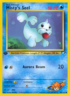 Misty's Seel card from Gym Heroes