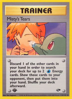 Misty's Tears card from Gym Challenge