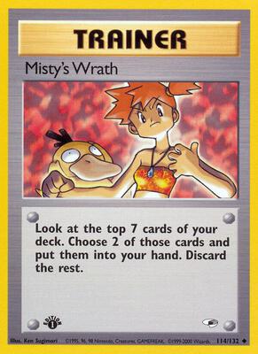 Misty's Wrath card from Gym Heroes