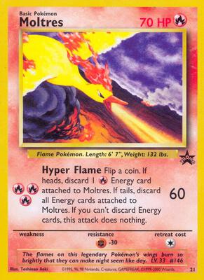 Moltres card from WoTC Promo