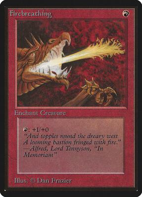 Firebreathing card from Beta Edition