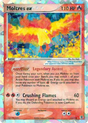 Moltres ex card from EX FireRed & LeafGreen