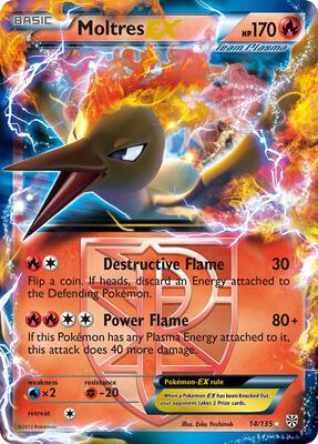 Moltres EX (Team Plasma) card from Plasma Storm