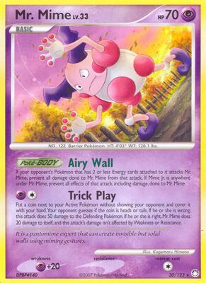 Mr. Mime card from Mysterious Treasures