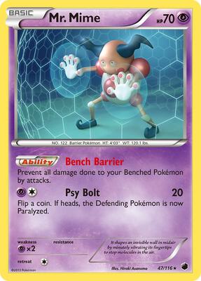 Mr. Mime card from Plasma Freeze