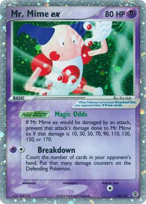 Mr. Mime ex - 110/112 card from EX FireRed & LeafGreen