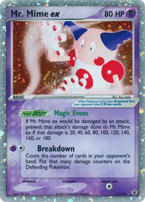 Mr. Mime ex - 111/112 card from EX FireRed & LeafGreen