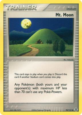 Mt. Moon card from EX FireRed & LeafGreen