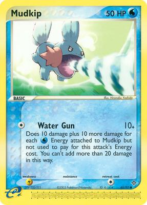 Mudkip card from EX Dragon