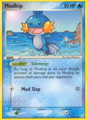 Mudkip - 057/100 card from EX Crystal Guardians