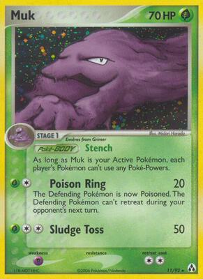 Muk card from EX Legend Maker