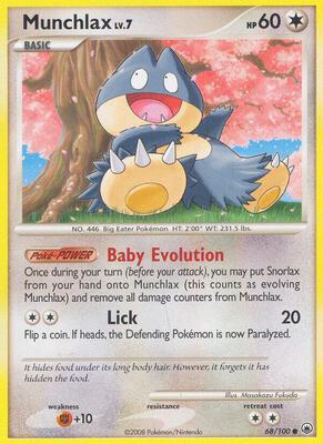 Munchlax card from Majestic Dawn