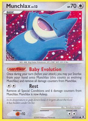 Munchlax (69) card from Rising Rivals