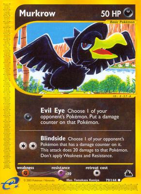 Murkrow card from Skyridge