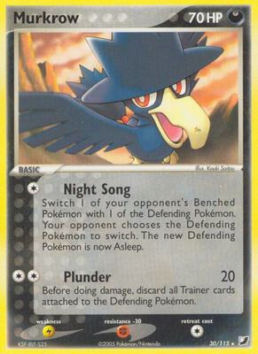 Murkrow card from EX Unseen Forces