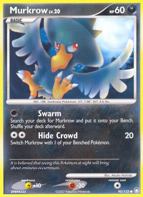 Murkrow card from Mysterious Treasures